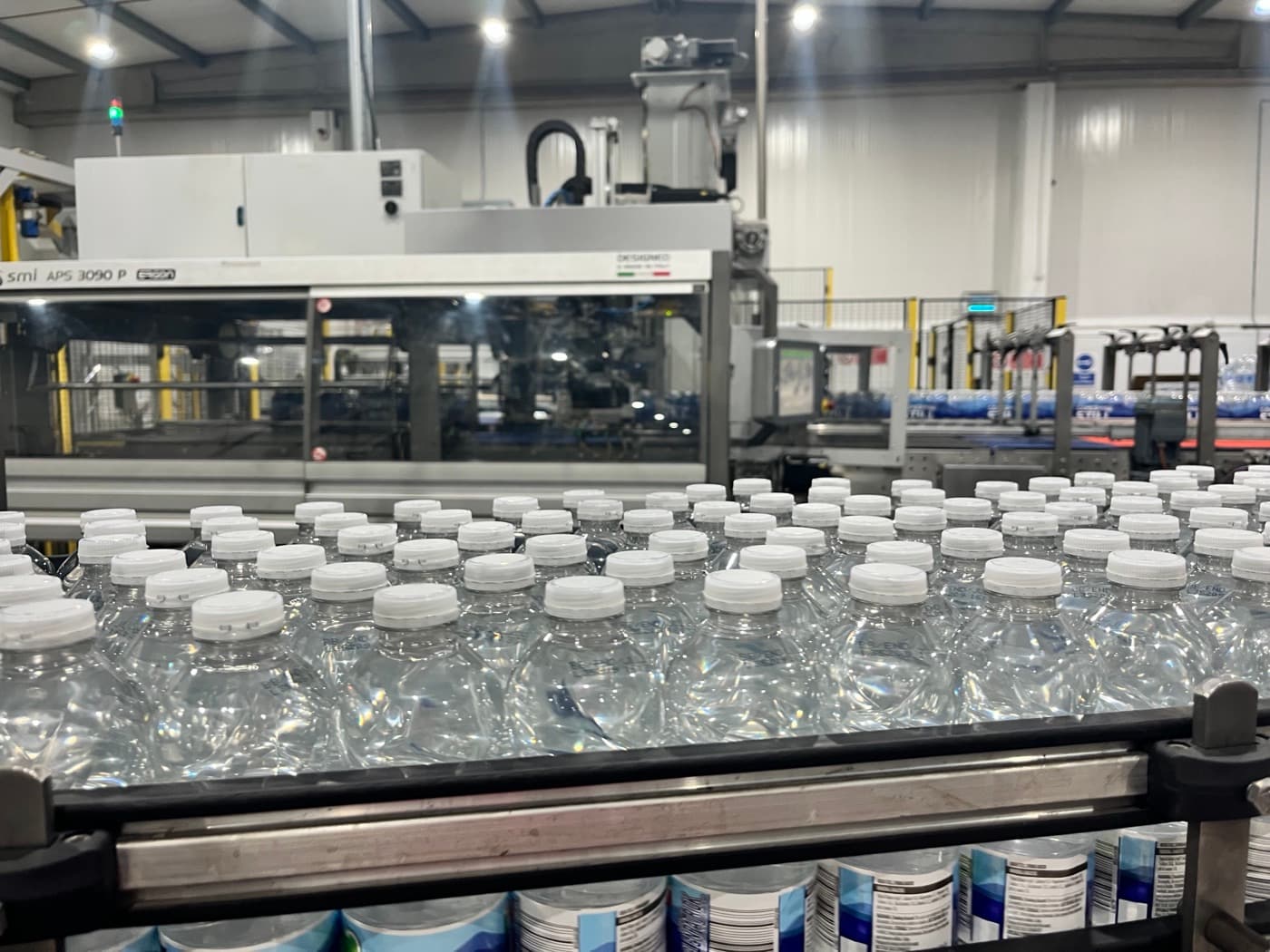 The bottling line at Glenpatrick Spring.